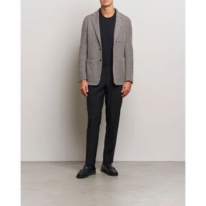 Canali Structured Wool Jersey Blazer Beige IT sz 56/US sz 46